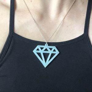 Kiki Kannibal Style Plastic Diamond Necklace